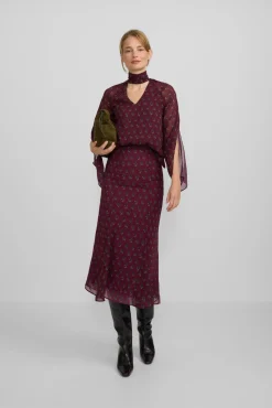 Silbon Blusas-Blusa com motivos estampado no gola Granada