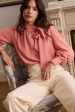 Polín Et Moi Blusas-Blusa de laçada Belvia Subiu