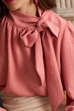 Polín Et Moi Blusas-Blusa de laçada Belvia Subiu