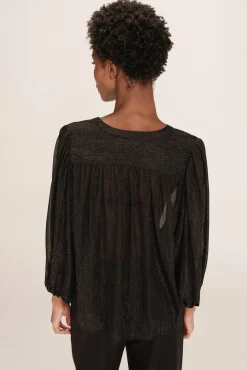 Grace & Mila Blusas-blusa de lurex Preto