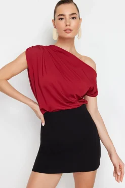 Trendyol Blusas-Blusa de malha estampado