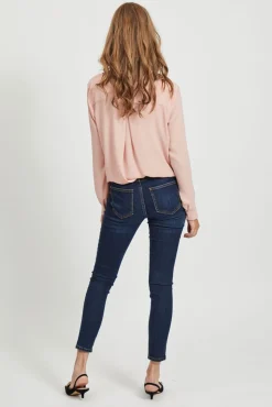 Vila Blusas-Blusa de manga comprida Subiu