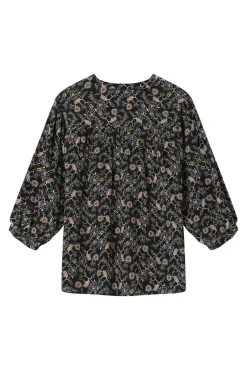 Grace & Mila Blusas-Blusa de manga comprida com estampa floral Preto