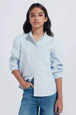 Springfield Kids Malhas|Blusões-Blusa de manga comprida para menina azul