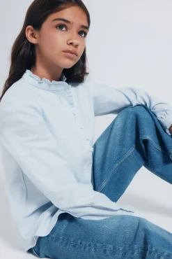 Springfield Kids Malhas|Blusões-Blusa de manga comprida para menina azul