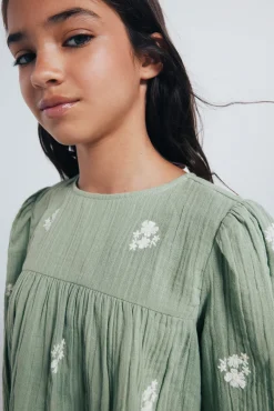 Springfield Kids Malhas|Blusões-Blusa de manga comprida para menina verde