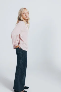 Springfield Kids Malhas|Blusões-Blusa de manga comprida para menina rosa