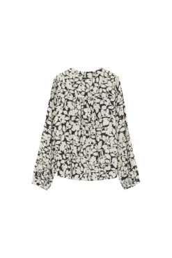 Grace & Mila Blusas-Blusa de mangas comprida com corte regular Tostado