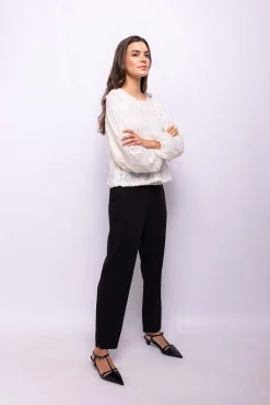 Object Blusas-Blusa de tecido texturizado Branco