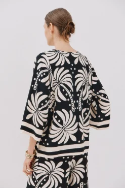 Cortefiel Blusas-Blusa estampada Multicolorido