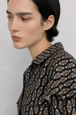 Pedro del Hierro Blusas-Blusa estampada capa Cizento