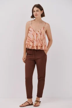 Cortefiel Blusas-Blusa estampada fluida Multicolorido