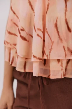 Cortefiel Blusas-Blusa estampada fluida Multicolorido