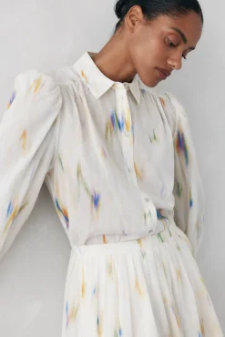 Pedro del Hierro Blusas-Blusa estampada solta V&aacute;rios