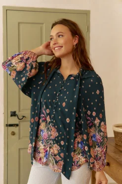 Jaase Blusas-Blusa estampado Imogen Estella Azul