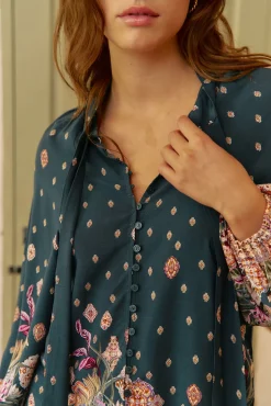 Jaase Blusas-Blusa estampado Imogen Estella Azul