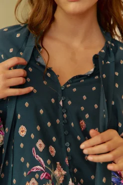 Jaase Blusas-Blusa estampado Imogen Estella Azul