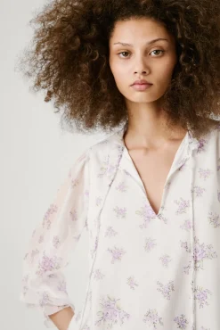 Pepe Jeans Blusas-Blusa floral de manga comprida estampado