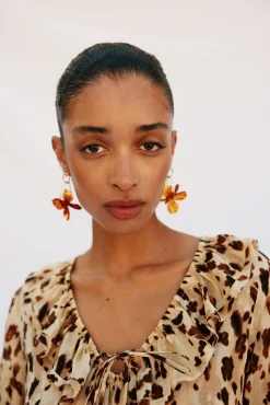 Cortefiel Blusas-Blusa folhos Multicolorido