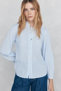 Pedro del Hierro Blusas-Blusa lisa e solta Azul