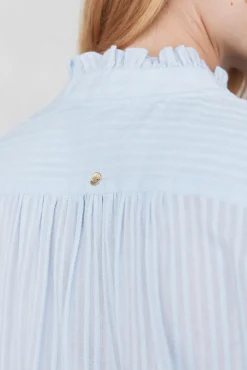 Pedro del Hierro Blusas-Blusa lisa e solta Azul