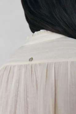 Pedro del Hierro Blusas-Blusa lisa e solta Beige