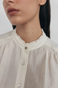 Pedro del Hierro Blusas-Blusa lisa e solta Beige