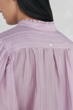 Pedro del Hierro Blusas-Blusa lisa e solta P&uacute;rpura