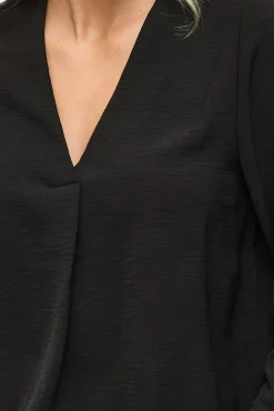 Vila Blusas-blusa manga 3/4 Preto