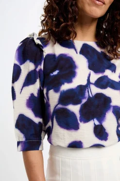 Morgan Blusas-Blusa manga 3/4 estampada Multicolorido