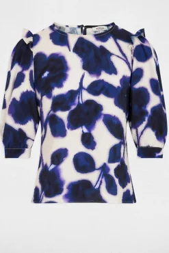 Morgan Blusas-Blusa manga 3/4 estampada Multicolorido