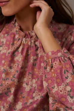 Polín Et Moi Blusas-Blusa Minna com babados Subiu