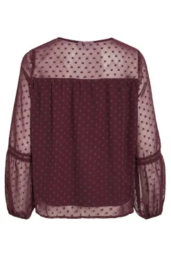 Vila Blusas-Blusa plumeti de manga comprida Granada