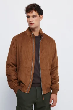 Springfield Casacos-Blusão acolchoado com efeito de camurça camel