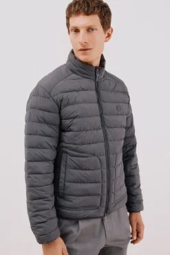 Cortefiel Casacos|Sobretudos-Blusão acolchoado ultralight Cinzento