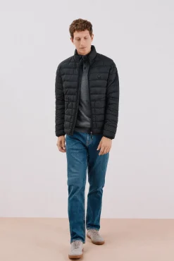 Cortefiel Casacos|Sobretudos-Blusão acolchoado ultralight Preto