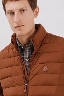 Cortefiel Casacos|Sobretudos-Blusão acolchoado ultralight Castanho