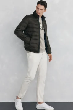 Pedro del Hierro Casacos|Sobretudos-Blusão acolchoado ultralight Verde