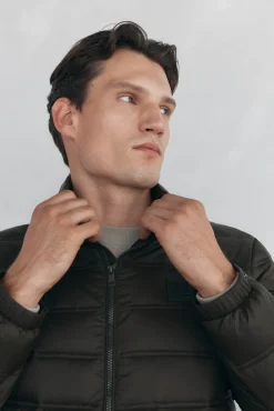 Pedro del Hierro Casacos|Sobretudos-Blusão acolchoado ultralight Verde