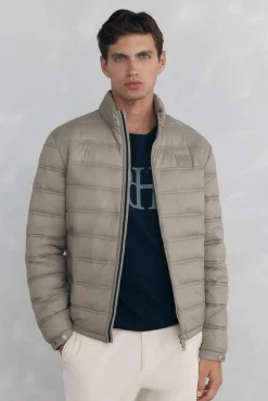 Pedro del Hierro Casacos|Sobretudos-Blusão acolchoado ultralight Beige