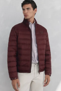 Pedro del Hierro Casacos|Sobretudos-Blusão acolchoado ultralight Bordeaux