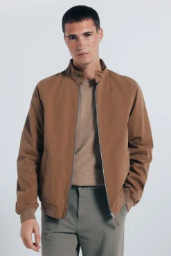 Springfield Casacos-Blusão algodão castanho
