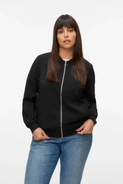 Vero Moda Curve Sobretudos-Blusão bomber plus size Preto
