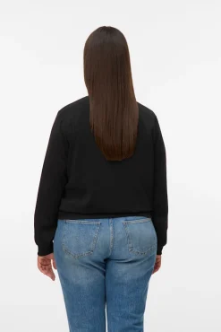 Vero Moda Curve Sobretudos-Blusão bomber plus size Preto
