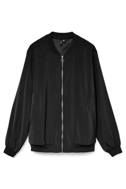 Vero Moda Curve Sobretudos-Blusão bomber plus size Preto