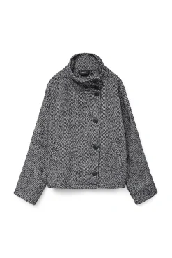 Vero Moda Sobretudos|Casacos-Blusão com estrutura espiga Azul