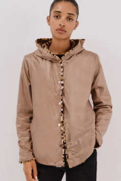 Cortefiel Sobretudos|Casacos-Blusão curto reversível efeito pelo Tostado