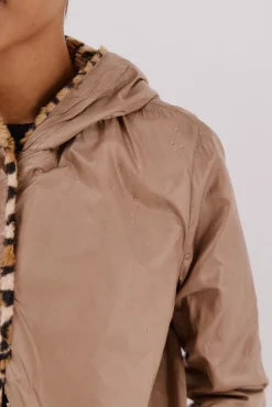 Cortefiel Sobretudos|Casacos-Blusão curto reversível efeito pelo Tostado