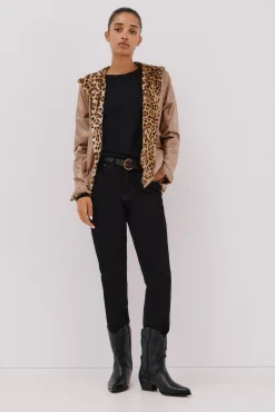 Cortefiel Sobretudos|Casacos-Blusão curto reversível efeito pelo Tostado