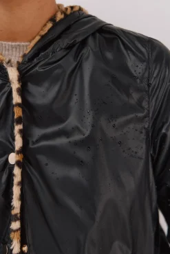 Cortefiel Sobretudos|Casacos-Blusão curto reversível efeito pelo Preto